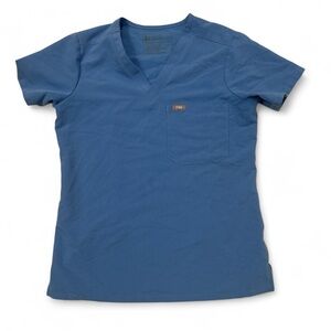 Figs ceil blue scrub top